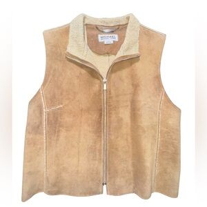 Michael Kors Tan Shearling Vest